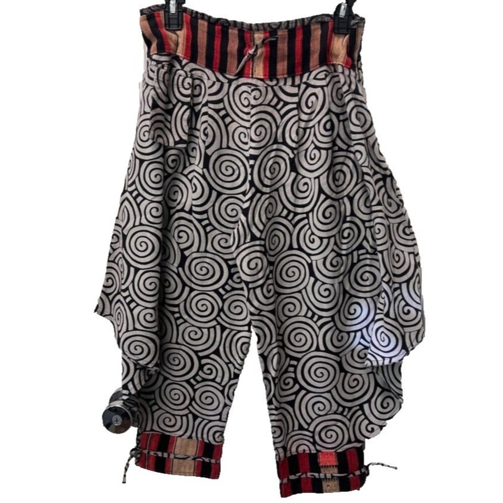 Mens Womens Harem Pants Hippie Joggers Thai Tribe Trousers Yoga Gypsy Festival S